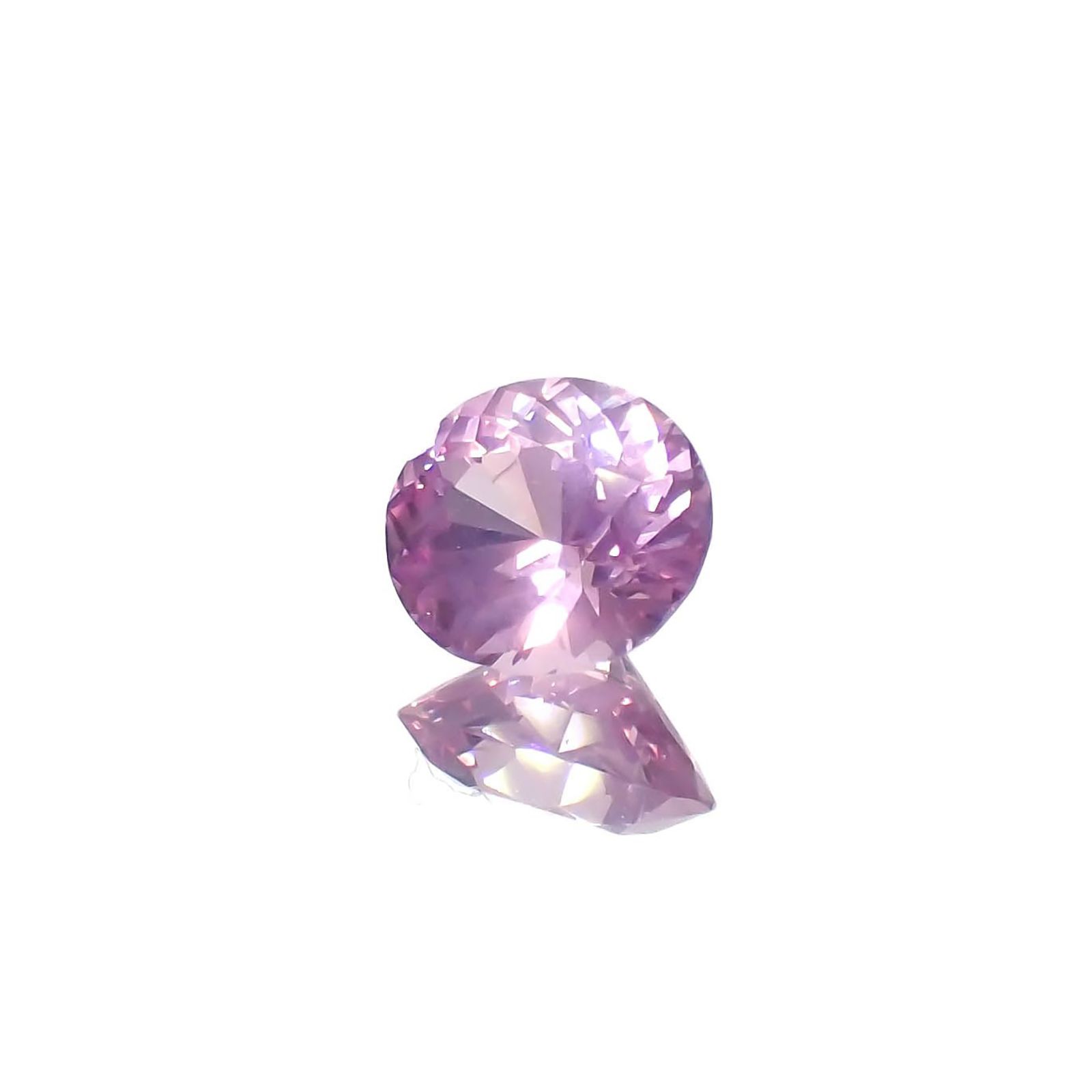 シルキーピンクサファイア 非加熱 ベトナム産 0.54ct / 5.3x4.7mm前後 [260822796]