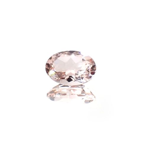 モルガナイト(宝石名モルガナイト)ナイジェリア産 識別済 0.68ct / 7x4.9mm前後 [260321163]