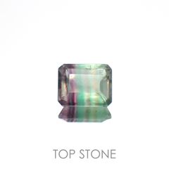 バイカラーフローライト ブラジル産 3.59ct[230119742]9.9x8mm前後