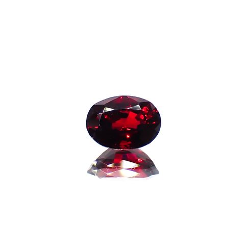 レッドスピネル(宝石名レッド・スピネル)ビルマ産 0.97ct 識別済[240728568]6.9x5.1mm前後