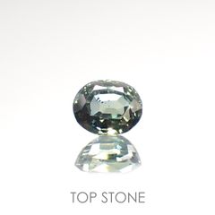 バイカラーサファイア(宝石名サファイア) マダガスカル/スリランカ産 1.633ct ソ付(彩珠)[210812471]7×6mm前後