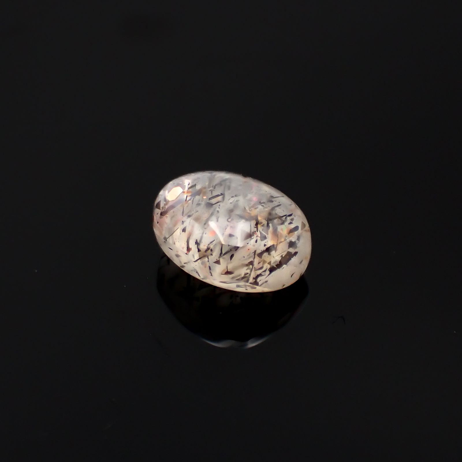 レインボーラティスサンストーン オーストラリア産 1.53ct[230722901]8x6.3mm前後