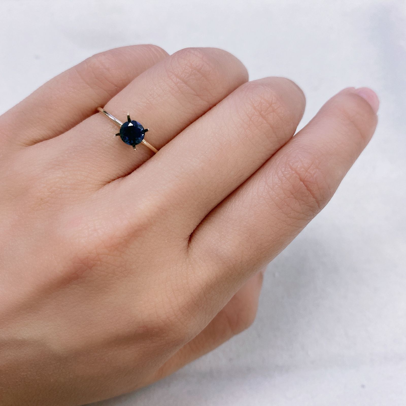 モンタナサファイア アメリカ合衆国産 ルース 0.64ct[210712109]5×5mm前後