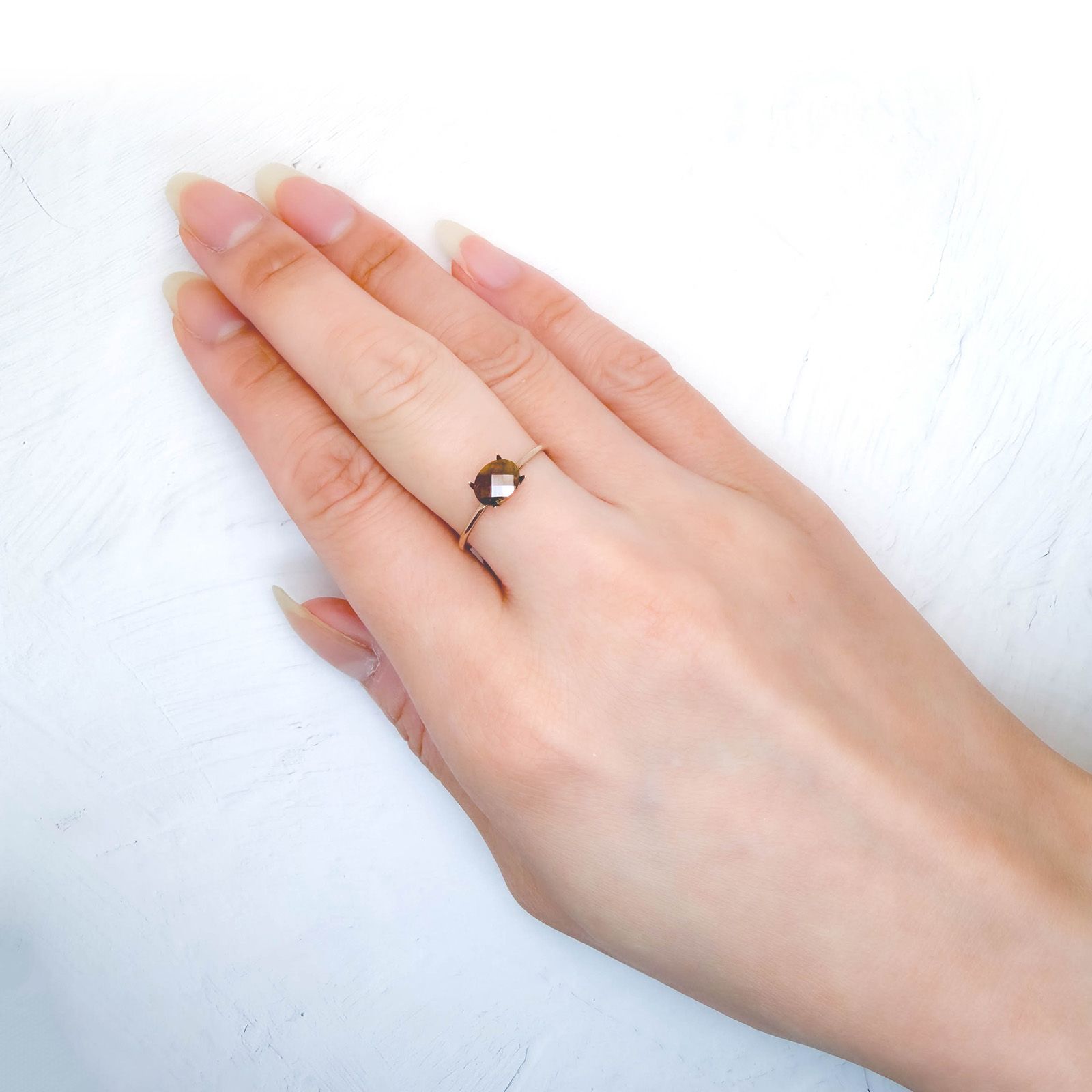 ◇チェッカーカット◇レインボーガーネット 日本・奈良県産 1.23ct / 6.6x5.1mm前後 [260932926]