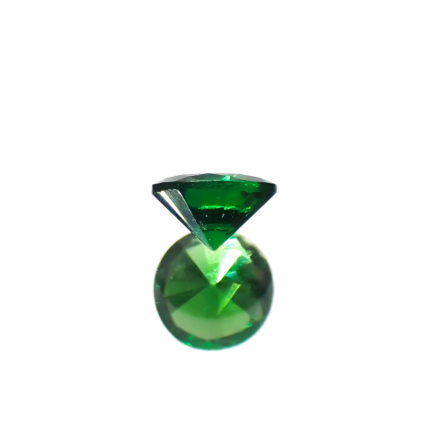 ツァボライト(宝石名グリーン グロッシュラー・ガーネット)タンザニア産 0.13ct 識別済[240226093]3.1x3.1mm前後