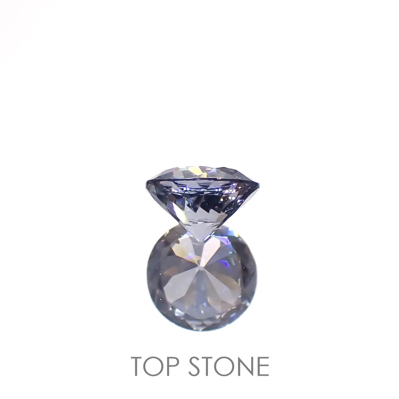 グレイッシュブルースピネル(宝石名スピネル)ビルマ/マダガスカル産 0.24ct 識別済[230119905]3.9x3.9mm前後