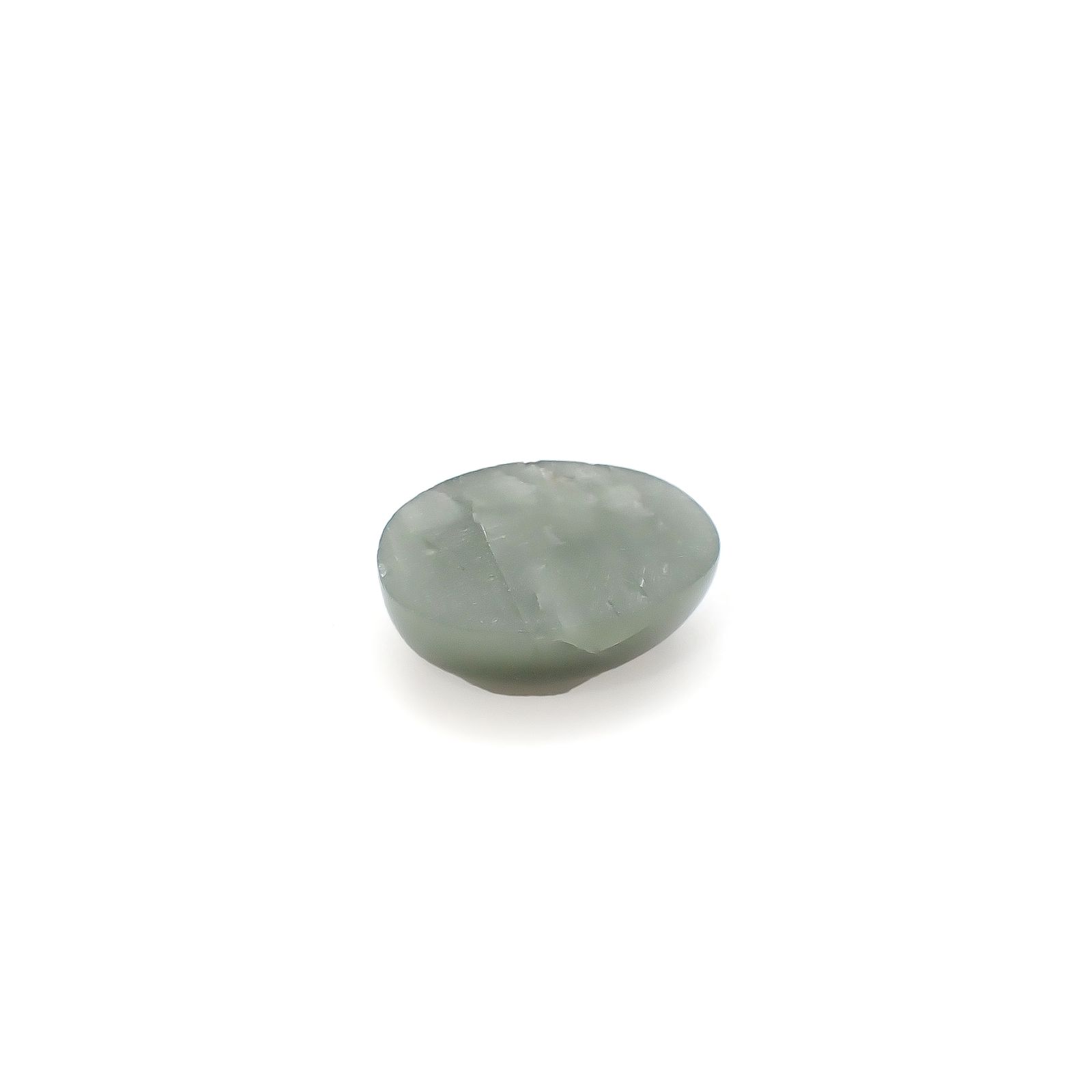 グリーンアパタイトキャッツアイ ブラジル産 9.78ct[240427182]14.8x11.6mm前後