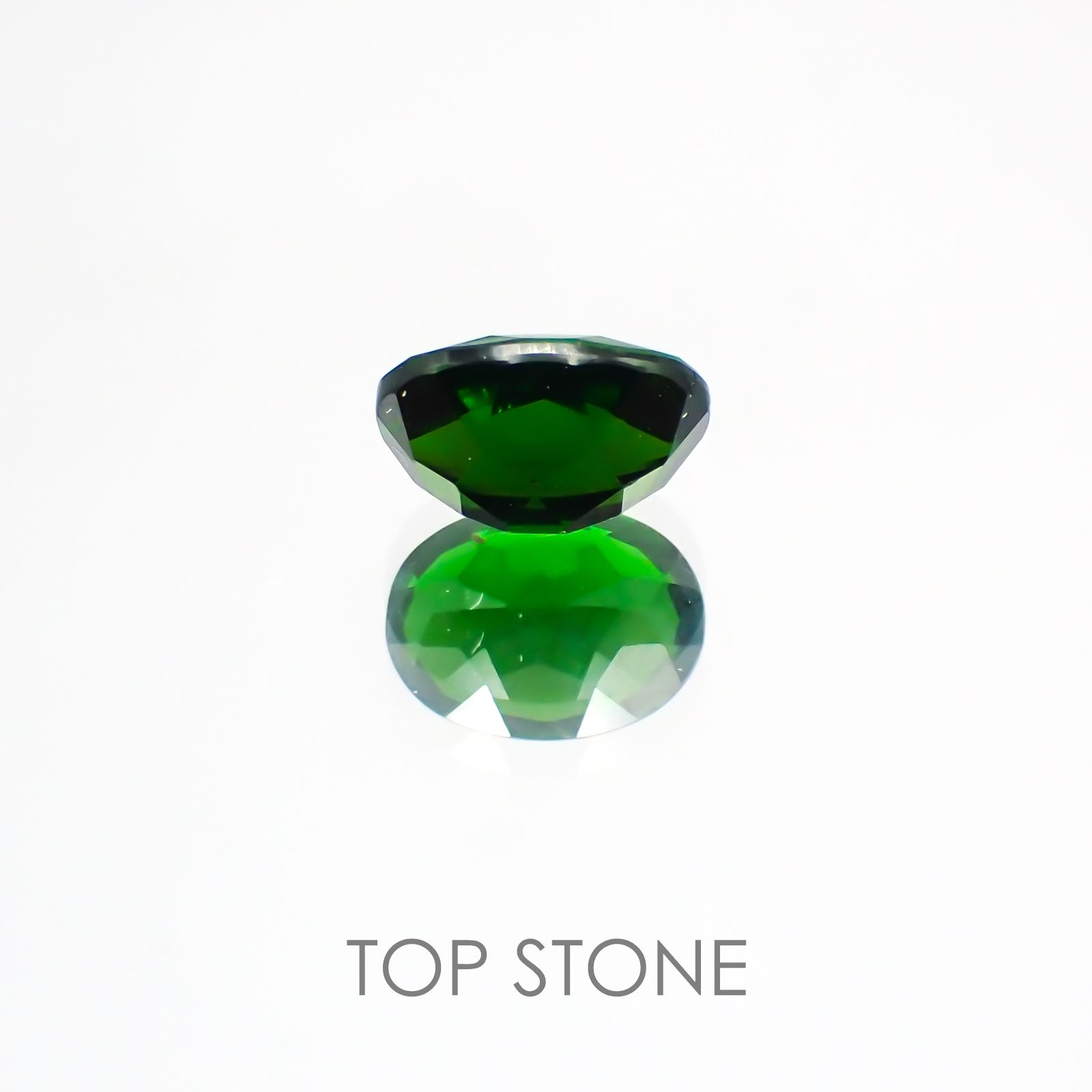 クロムダイオプサイド(宝石名クロム・ダイオプサイド) ロシア産 1.11ct 識別済[21038665]7.1×5.3mm前後