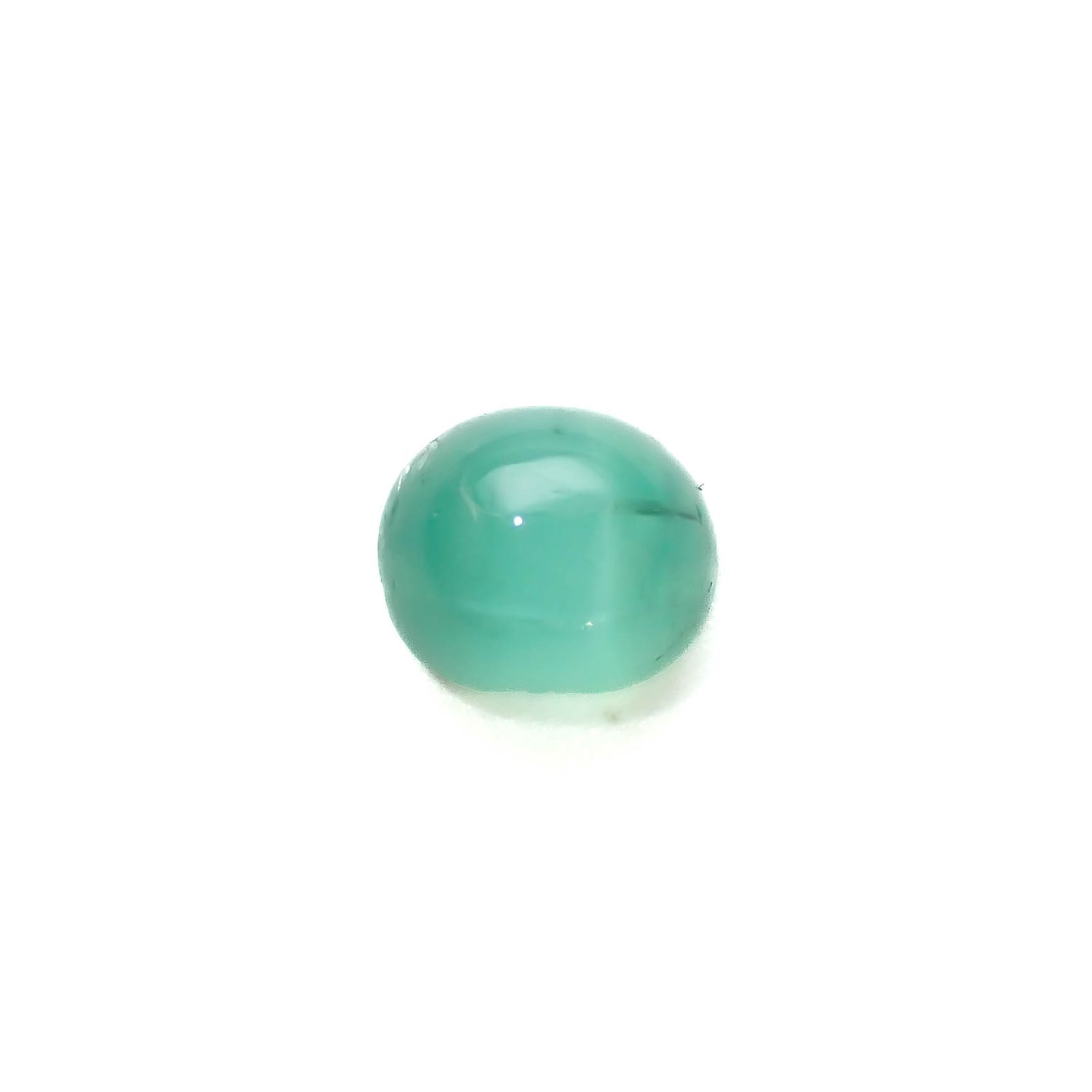 エメラルドキャッツアイ コロンビア産 1.12ct[240427224]6.4x5.3mm前後