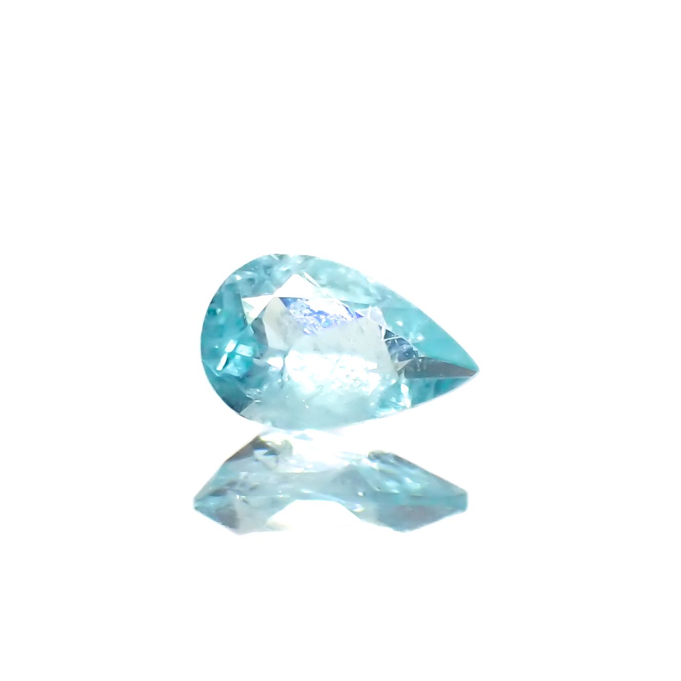 パライバトルマリン(宝石名トルマリン/別名パライバ・トルマリン)ブラジル・パライバ州バターリャ鉱山産 0.076ct 識別済[230622335]3.8x2.4mm前後