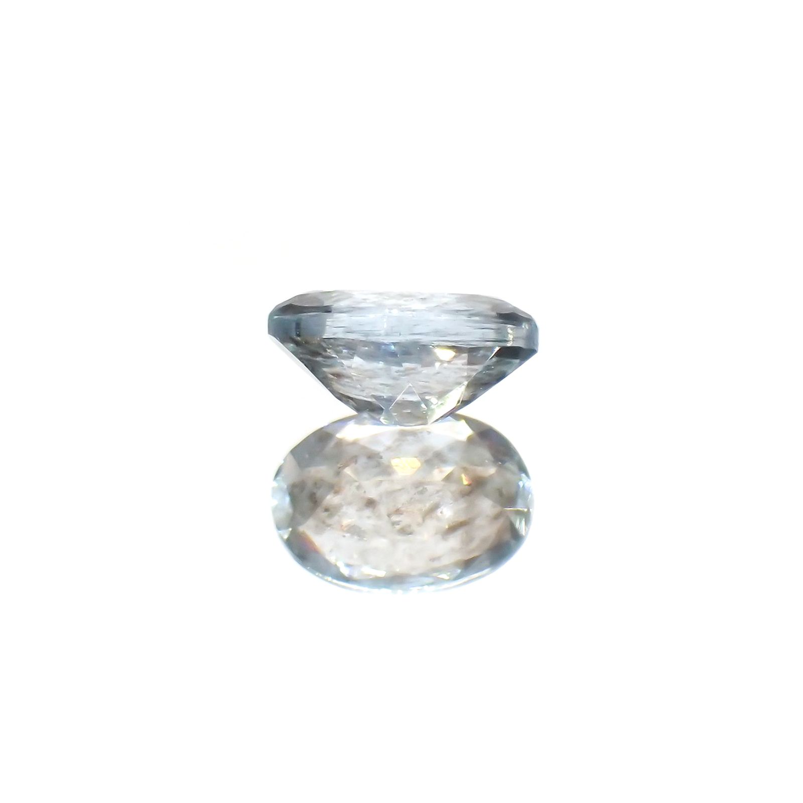 アベンチュリンアクアマリン ナイジェリア産 0.74ct / 6.9x4.9mm前後 [260114438]