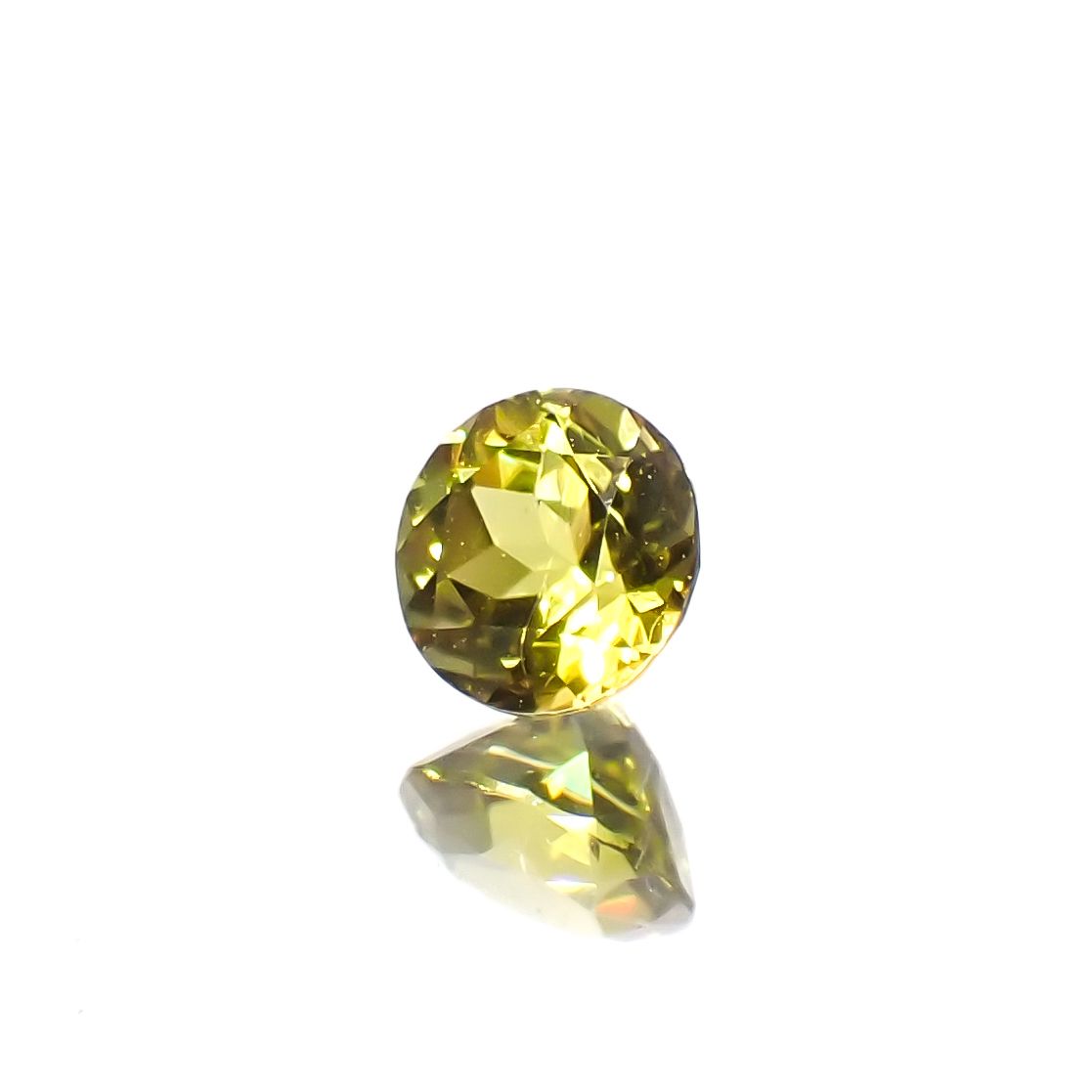 カナリートルマリン ザンビア・カナリー鉱山産 0.25ct[230823147]3.9x3.9mm前後