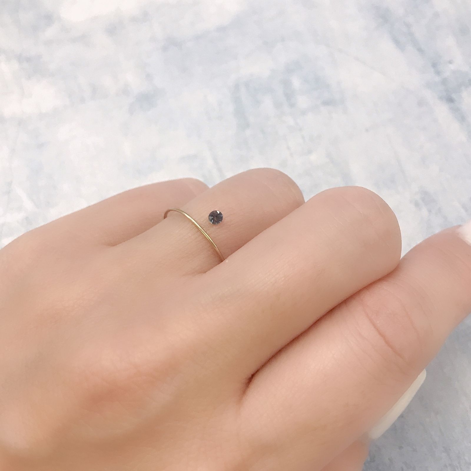 カラーチェンジガーネット アレキタイプ(宝石名ガーネット)マダガスカル・ベキリー産 0.084ct 識別済[220616533]2.6x2.6mm前後