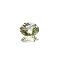 バナジウムクリソベリル(宝石名クリソベリル)マダガスカル産 0.449ct ソ付(日独)[240527634]5.6x4.51mm前後