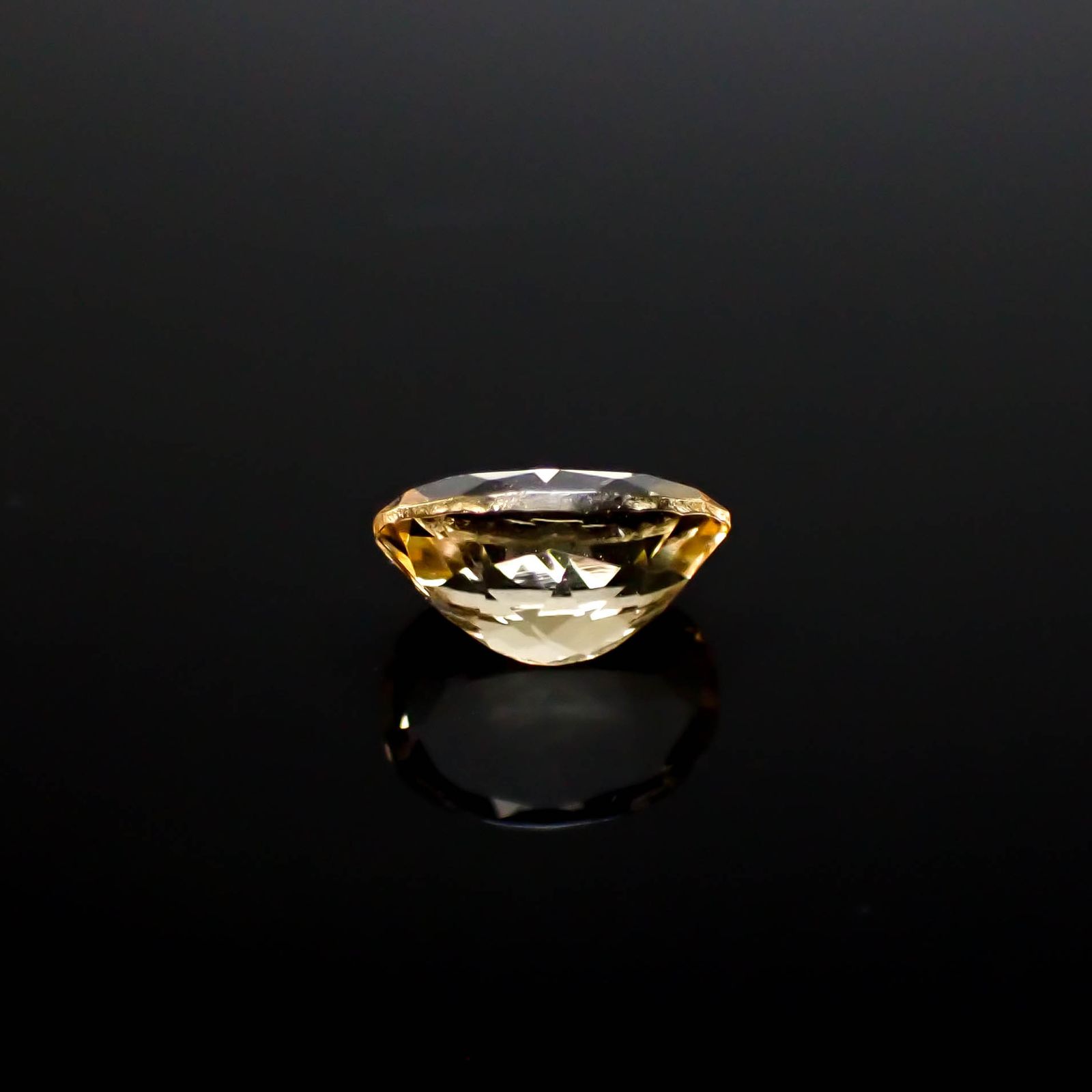 イエローベリル(宝石名イエロー・ベリル)ブラジル産 1.16ct 識別済[250329989]8x6.1mm前後