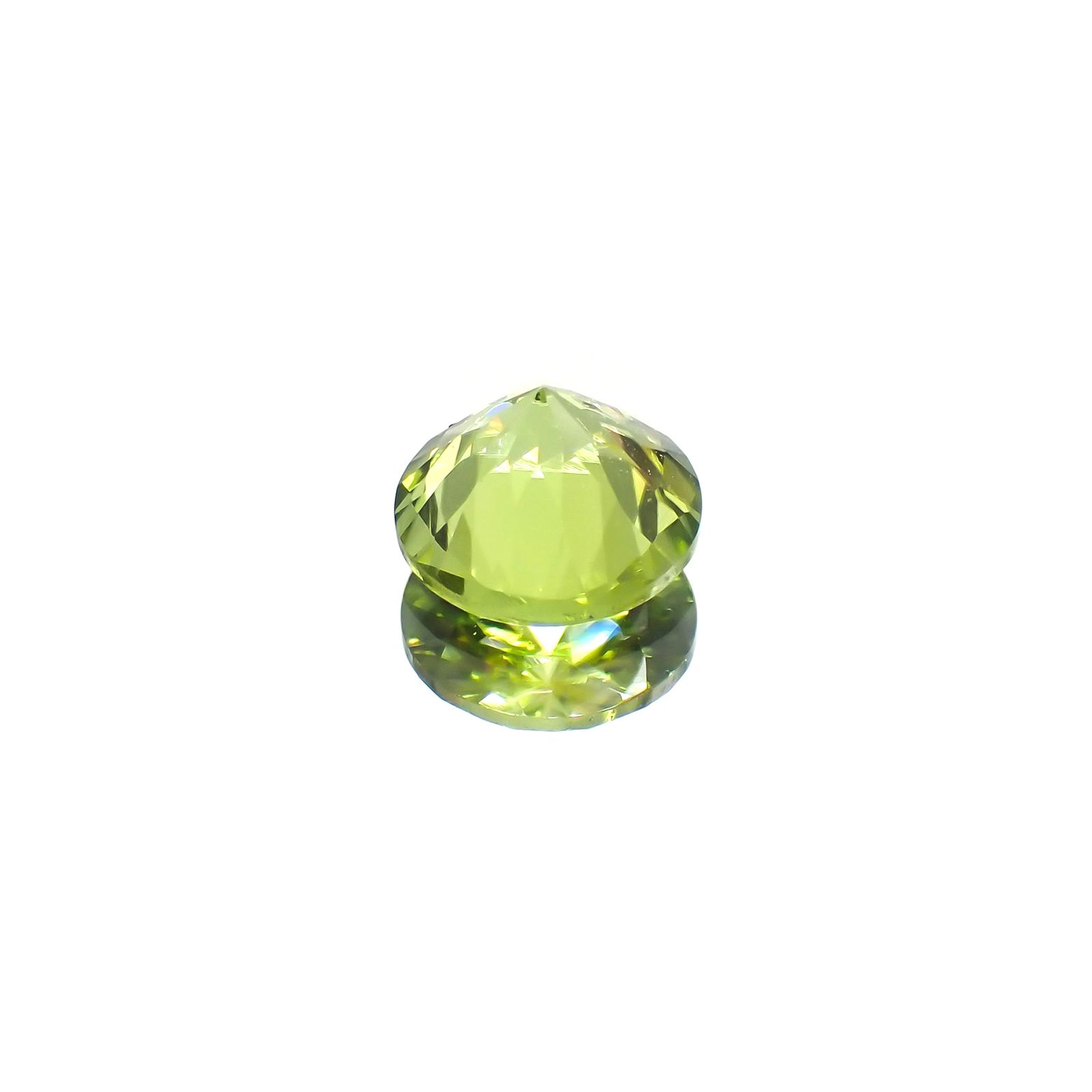 ペリドット(宝石名ペリドット) パキスタン産 1.01ct 識別済 [210913078]6.4×6.4mm前後