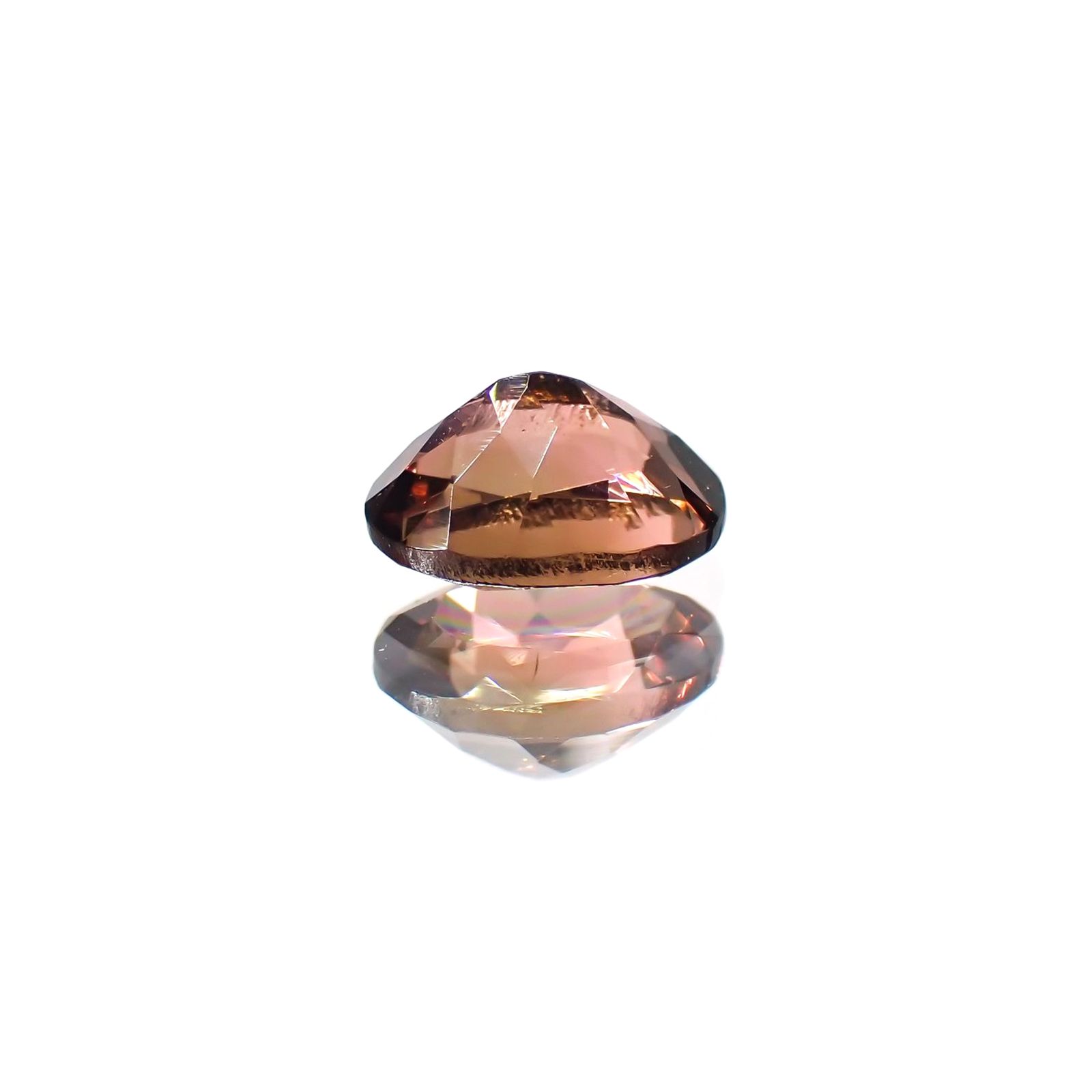 バイカラートルマリン(宝石名トルマリン) ブラジル/アフリカ産 0.95ct 識別済[211013570]7.2×5.1mm前後