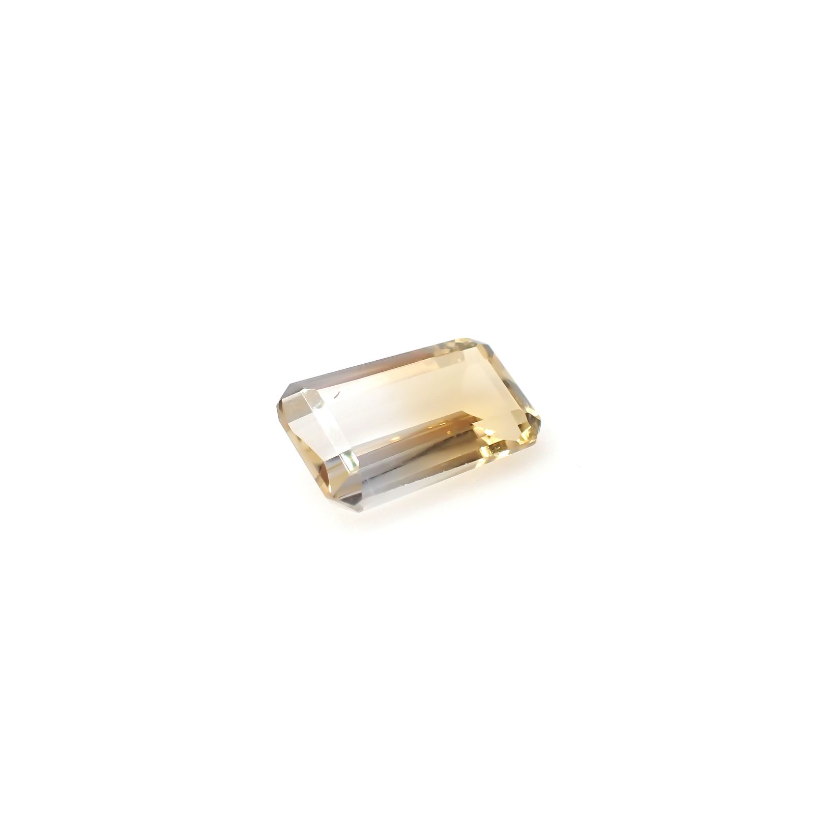 バイカラーシトリン ブラジル・ミナスジェライス州産 3.92ct[240326451]13.1x7.6mm前後