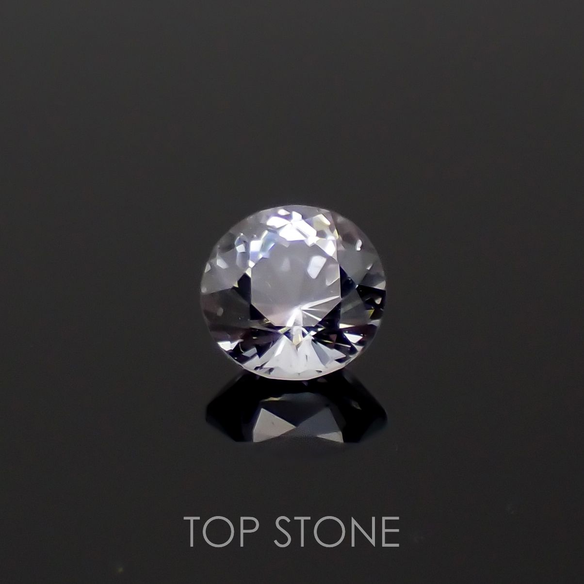 グレイッシュブルースピネル(宝石名スピネル)ビルマ/マダガスカル産 0.33ct 識別済[230220516]4.1x4.1mm前後