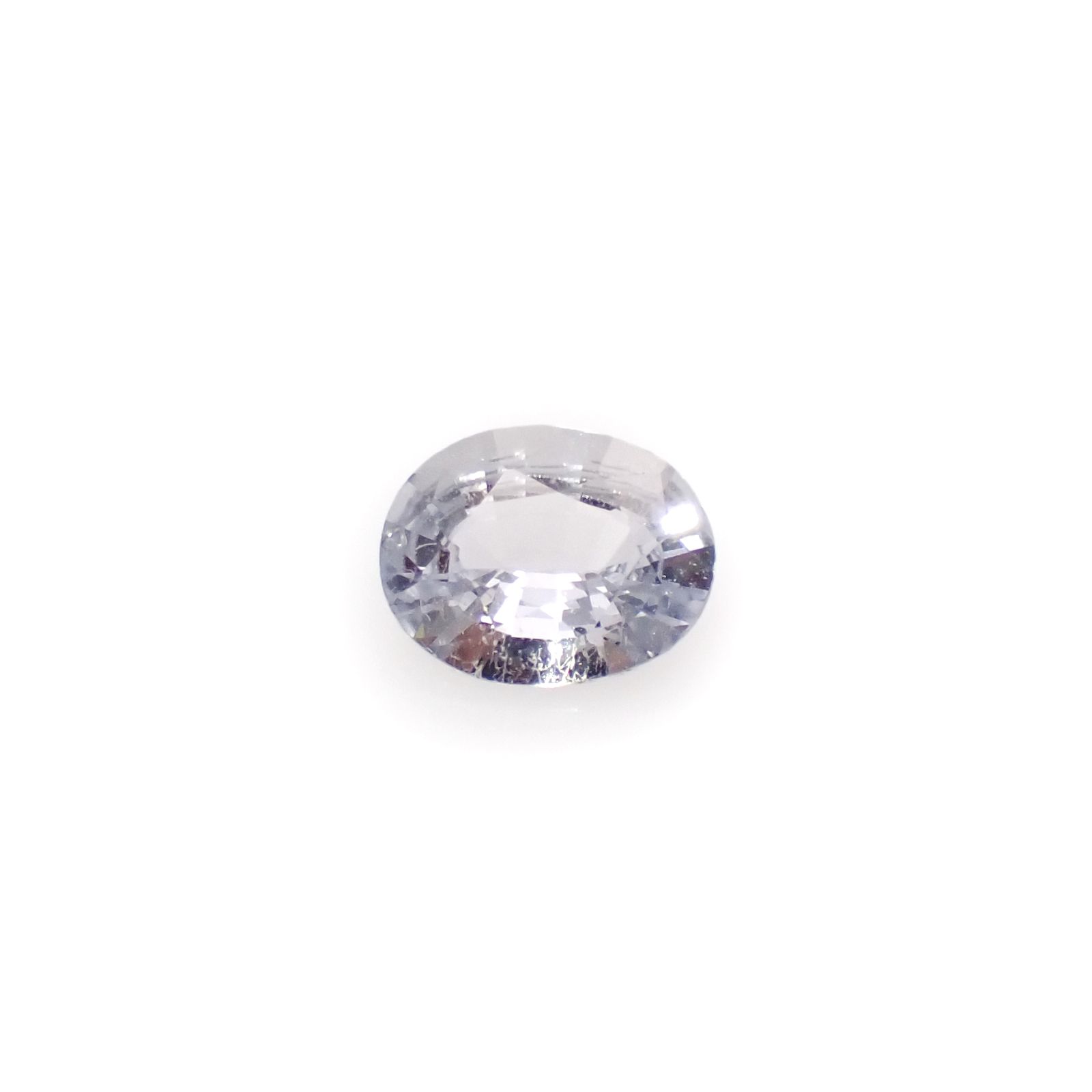カラーレスサファイア スリランカ産 0.59ct[240527485]6.2x4.9mm前後