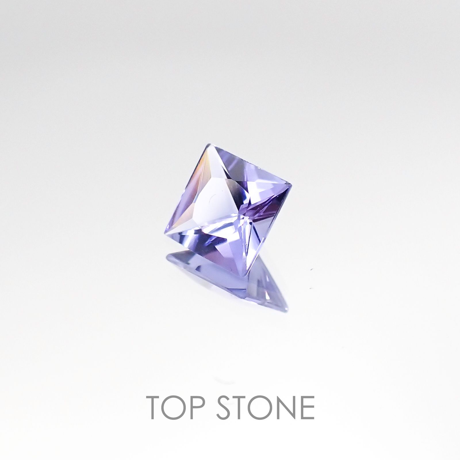 ◇プリンセスカット◇タンザナイト(ゾイサイト) タンザニア産 ルース 0.51ct[20106545]4.7×4.7mm前後