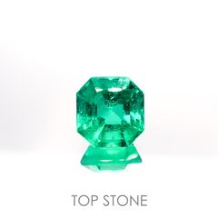 エメラルド(宝石名エメラルド) コロンビア産 1.768ct ソ付(彩珠)[210913158]7.4×7.1mm前後