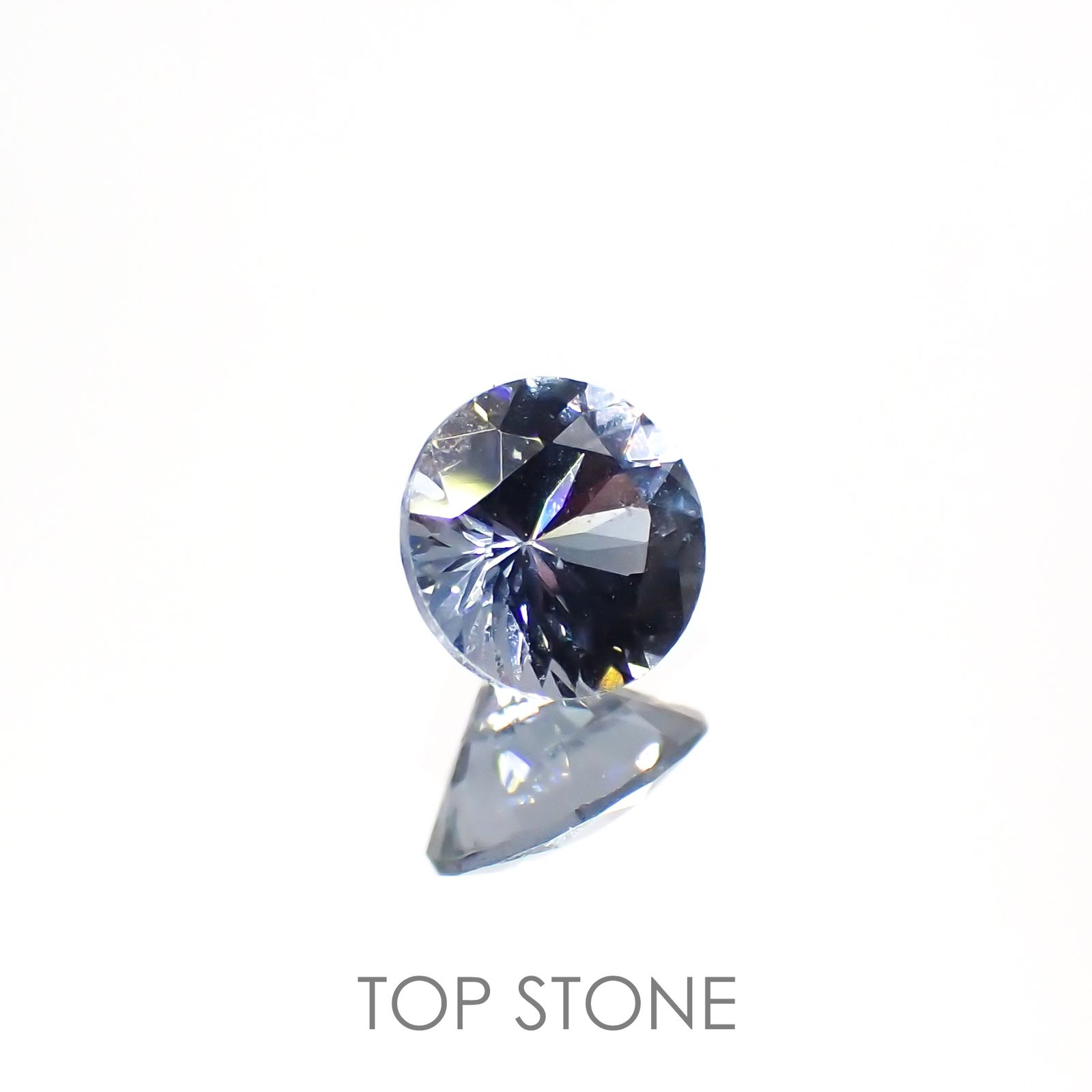 グレイッシュブルースピネル ビルマ産 ルース 0.35ct[210913142]4.5×4.5mm前後