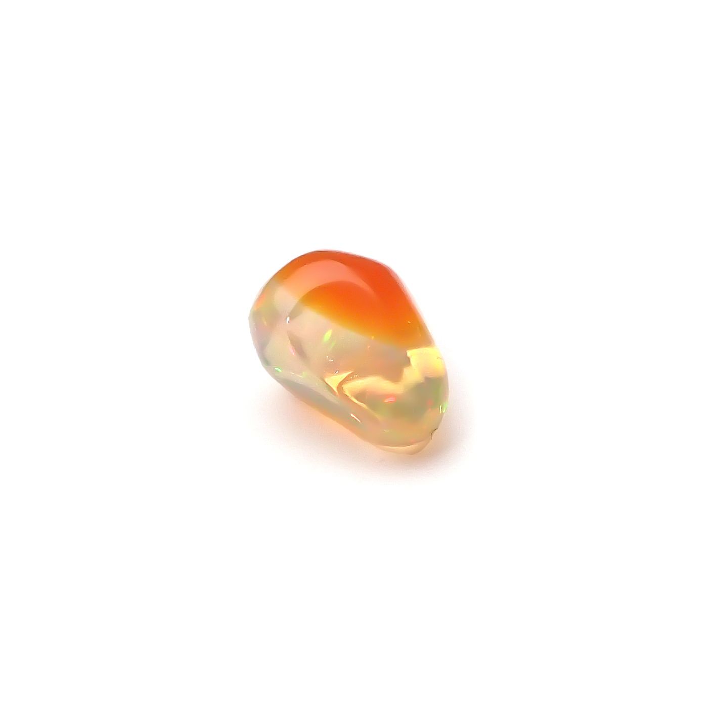 ファイヤーオパール 原石 メキシコ産 0.84ct[240125271]6.5x4.9mm前後