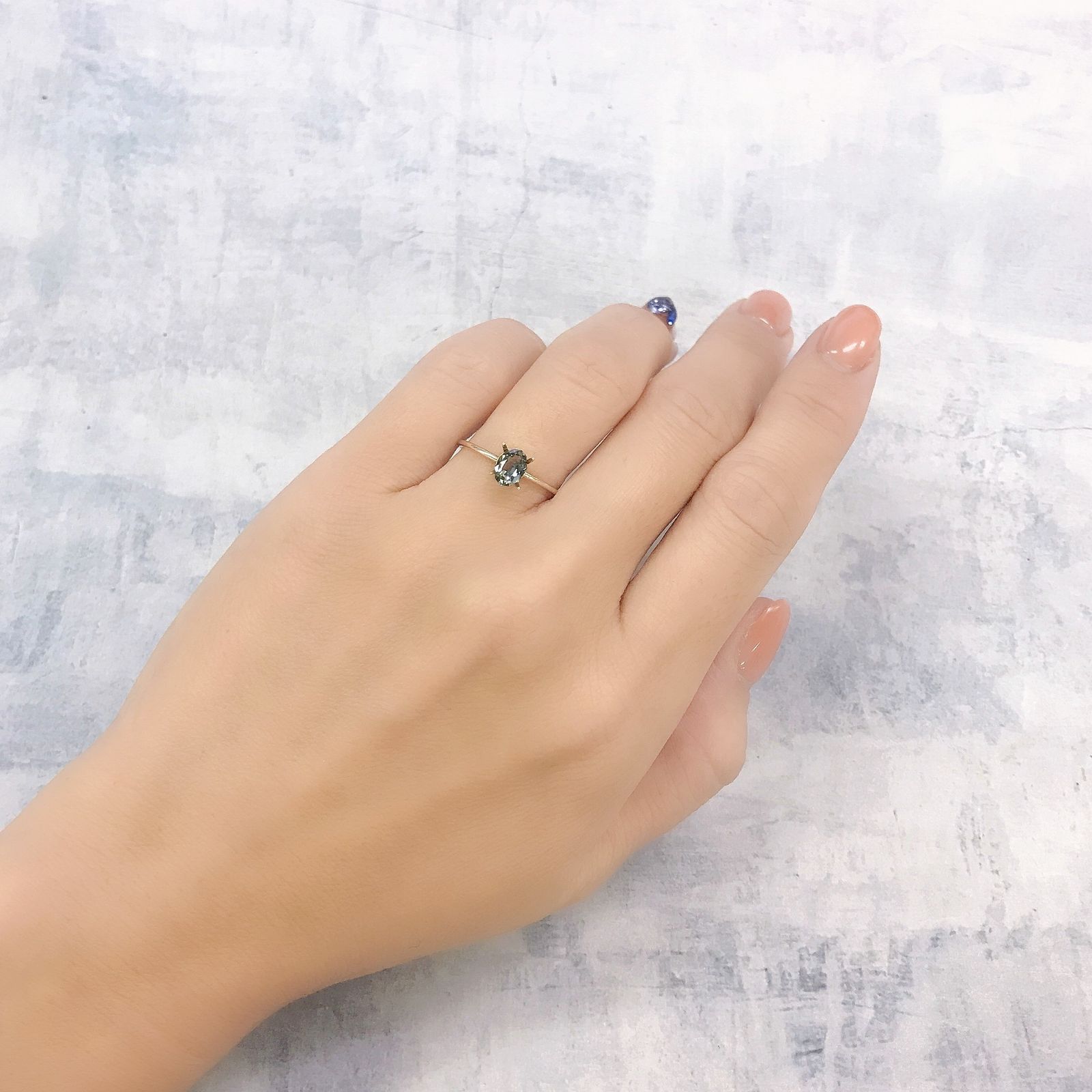 ◇カスタムカット◇バイカラーサファイア オーストラリア産 0.60ct[220817498]6.3x4.4mm前後