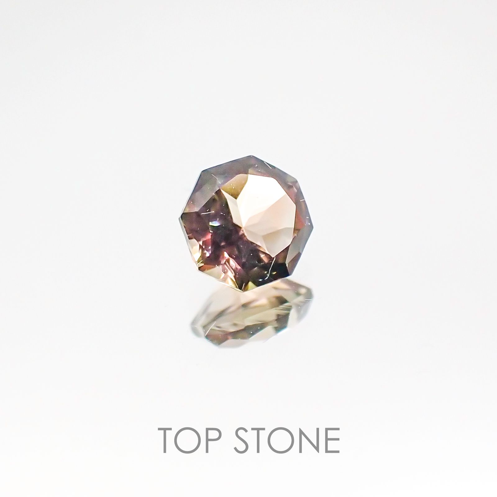 ◇オクタゴンカット◇バイカラートルマリンSA ブラジル・アフリカ産 ルース 0.3ct[20117151]4.3×4.3mm前後