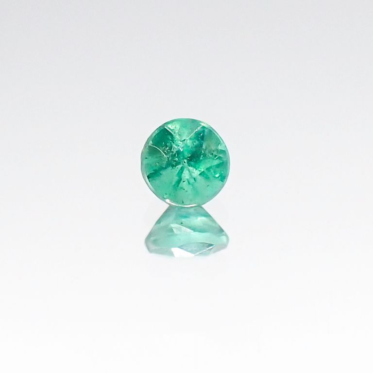 パライバトルマリン(宝石名トルマリン/別名パライバ・トルマリン) ブラジル・パライバ州バターリャ鉱山産 0.12ct 識別済[20096287]2.9×2.9mm前後
