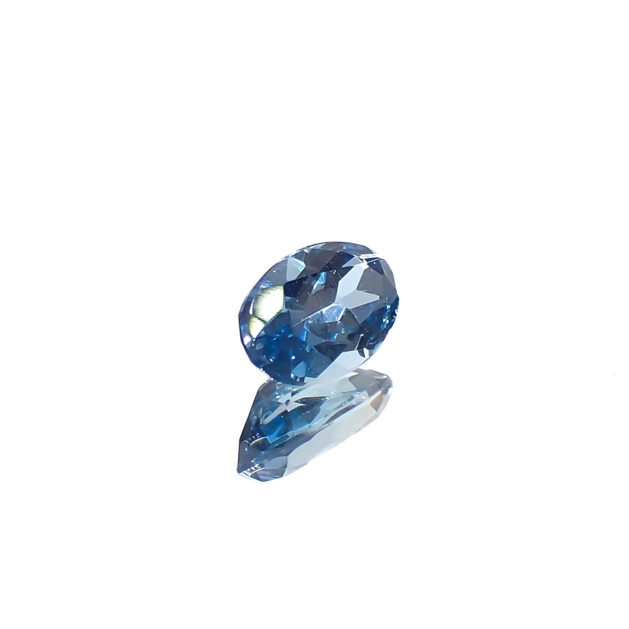 タトゥーアクアマリン ブラジル・ミナスジェライス州タトゥー鉱山産 0.28ct[240929124]5.6x3.4mm前後