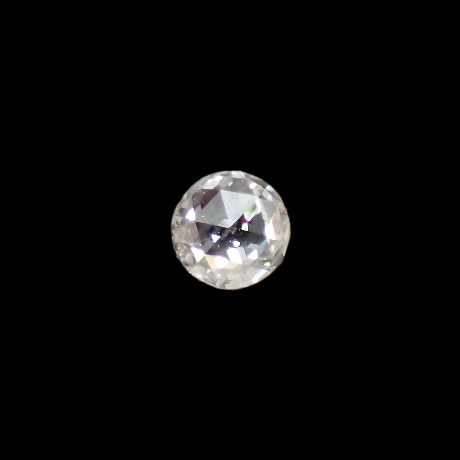 オーダー大特価Pt900天然ダイヤモンドローズカット星（せい）のリング アクセサリー