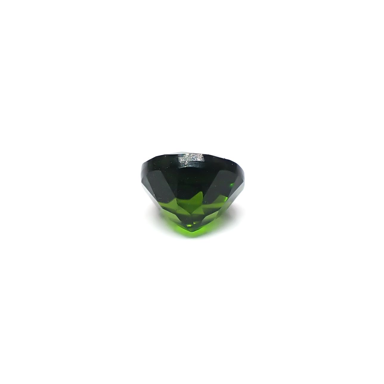 クロムダイオプサイド(宝石名クロム・ダイオプサイド)ロシア産 識別済 0.69ct / 5.3x5.2mm前後 [260432095]