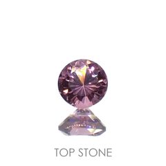ピンクスピネル(宝石名スピネル)ビルマ/マダガスカル産 0.46ct 識別済[220616138]4.5x4.4mm前後