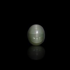 グリーンアパタイトキャッツアイ ブラジル産 7.81ct[240427180]12.5x10.4mm前後