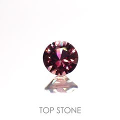 バーガンディーサファイア(宝石名サファイア)タンザニア産 0.45ct 識別済[220115034]4.6x4.6mm前後