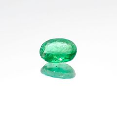 パライバトルマリン(宝石名トルマリン/別名パライバ・トルマリン)ブラジル・パライバ州バターリャ鉱山産 0.347ct ソ付(宝貴協)[231023997]5.1x3.9mm前後