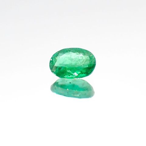 パライバトルマリン(宝石名トルマリン/別名パライバ・トルマリン)ブラジル・パライバ州バターリャ鉱山産 0.347ct ソ付(宝貴協)[231023997]5.1x3.9mm前後