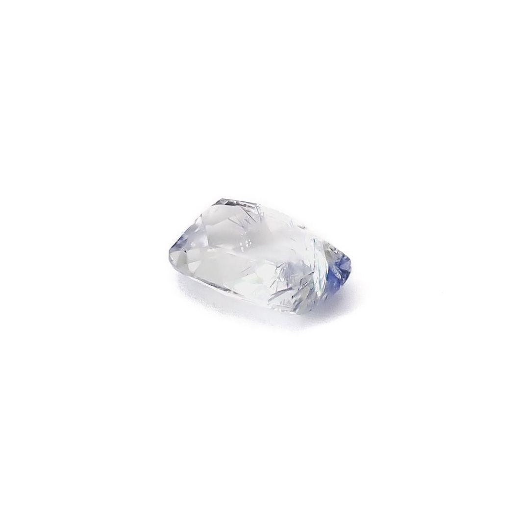 デュモルチェライトインクォーツ ブラジル産 0.89ct / 7.1x5.1mm前後 [260331854]
