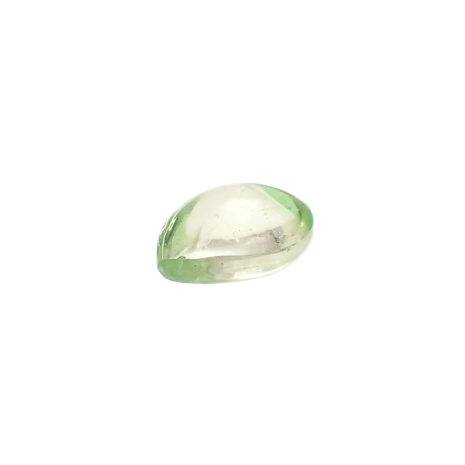 バイカラーツァボライト(宝石名グリーン グロッシュラー・ガーネット)タンザニア産 1.34ct 識別済[240928891]8x6.2mm前後
