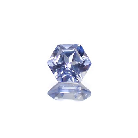 ◇ヘキサゴンカット◇サファイア(宝石名サファイア) マダガスカル産 識別済 0.29ct / 3.5x3.5mm前後 [260811056]