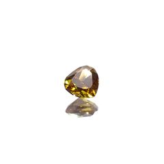 イエローダイヤモンド SI-2/FANCY DEEP BROWNISH ORANGE YELLOW(宝石名ダイアモンド) 0.136ct ソ付(CGL)[240125393]3.03x3.22mm前後