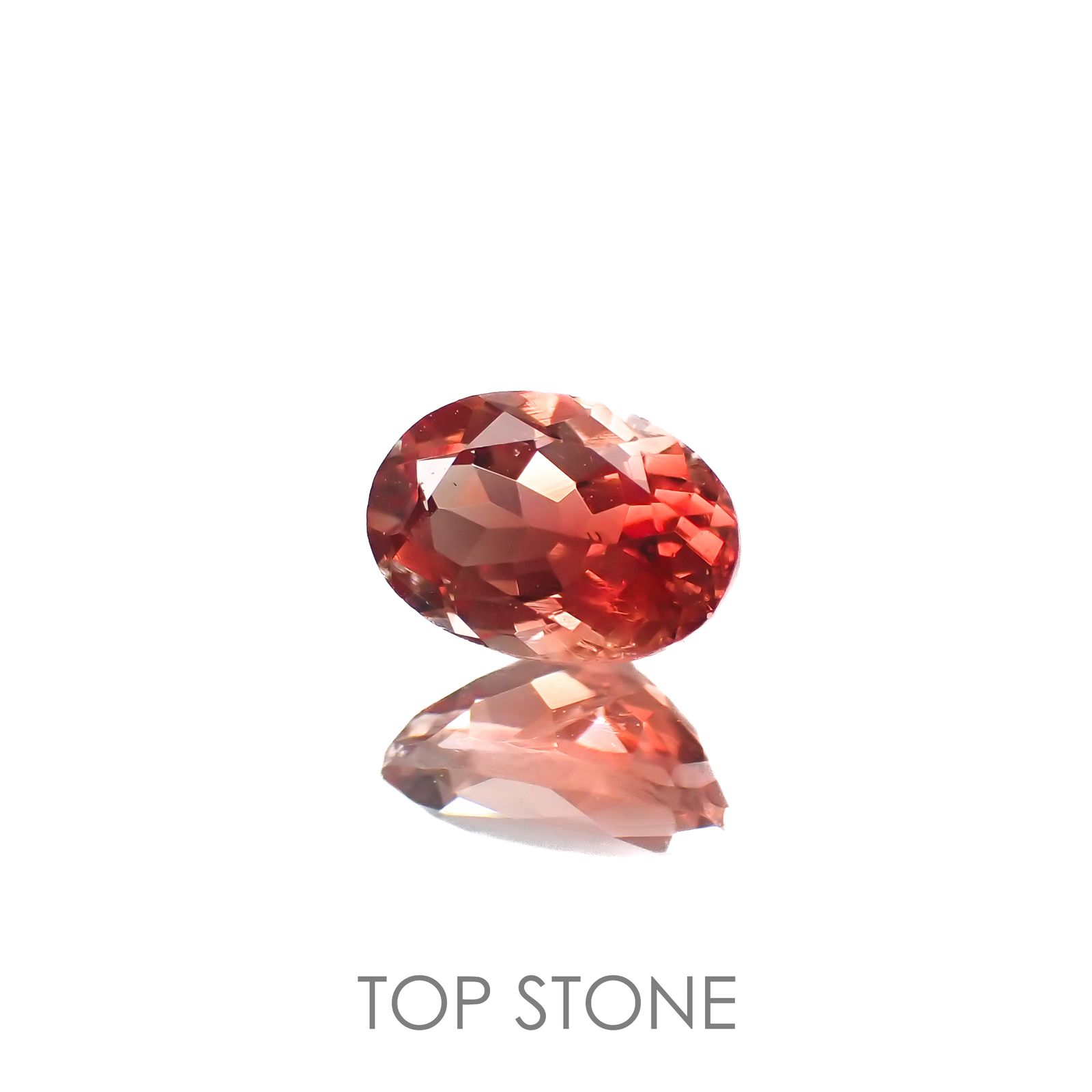レッドラブラドライト(宝石名ラブラドライト)エチオピア産 0.88ct 識別済[221018259]7x4.9mm前後