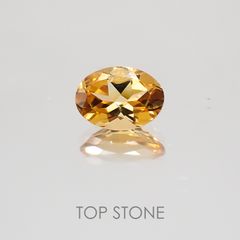 インペリアルガーネット(ヘソナイト)(宝石名ガーネット) スリランカ産 0.82ct 識別済[21038975]6.8×4.9mm前後