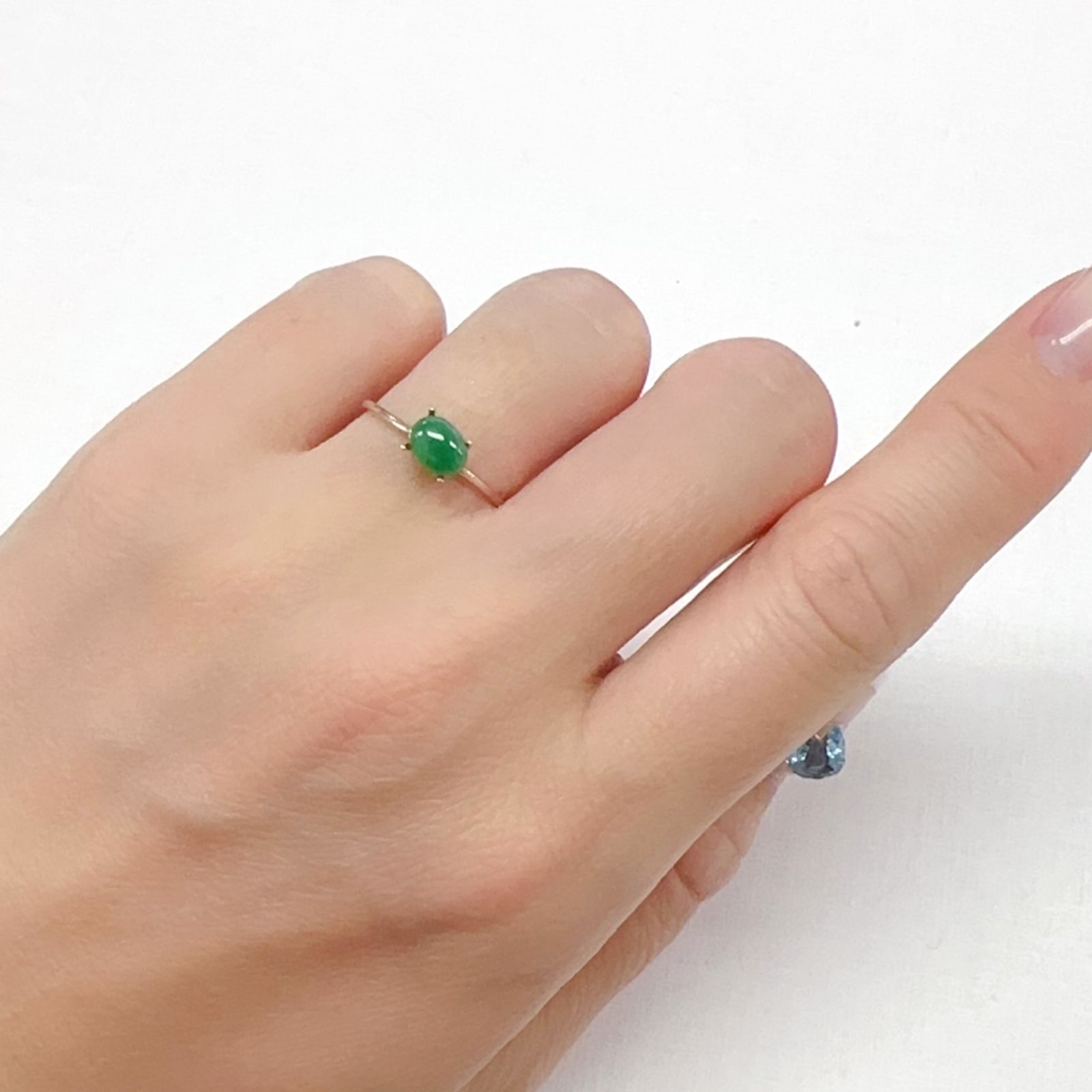 翡翠 ビルマ産 0.59ct[240326944]6.2x4.8mm前後