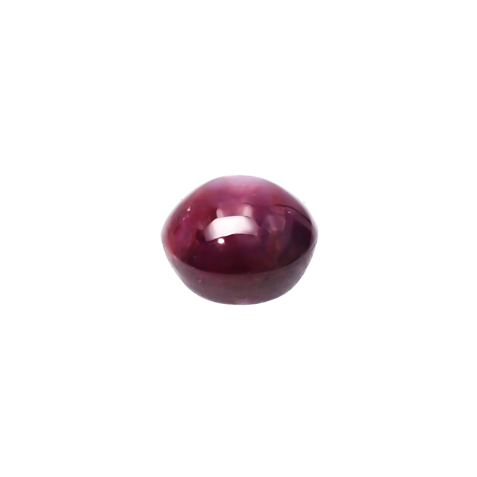 パープルスターサファイア(宝石名パープル・スター サファイア)インド産 3.74ct 識別済[231023892]8.1x8.1mm前後