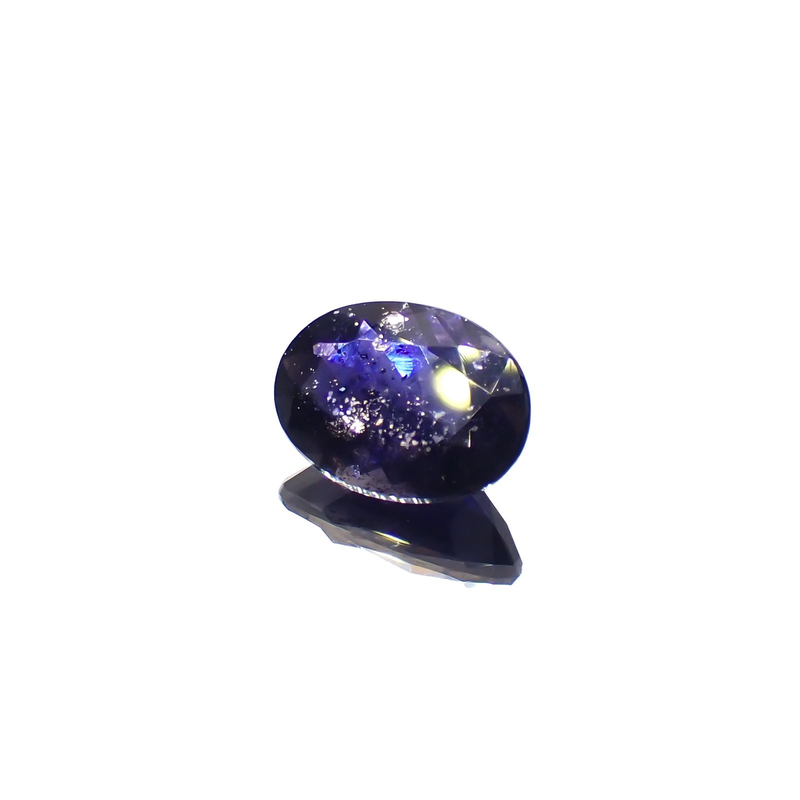アイオライトサンストーン(宝石名アベンリュリン・アイオライト)ブラジル産 2.438ct ソ付(彩珠)[231224588]10.9x8mm前後