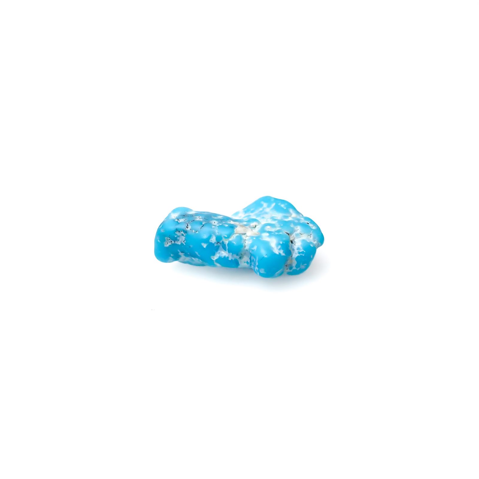 ターコイズ 原石 アメリカ・アリゾナ州キングマン産 6.89ct[240226373]15.8x12.4mm前後