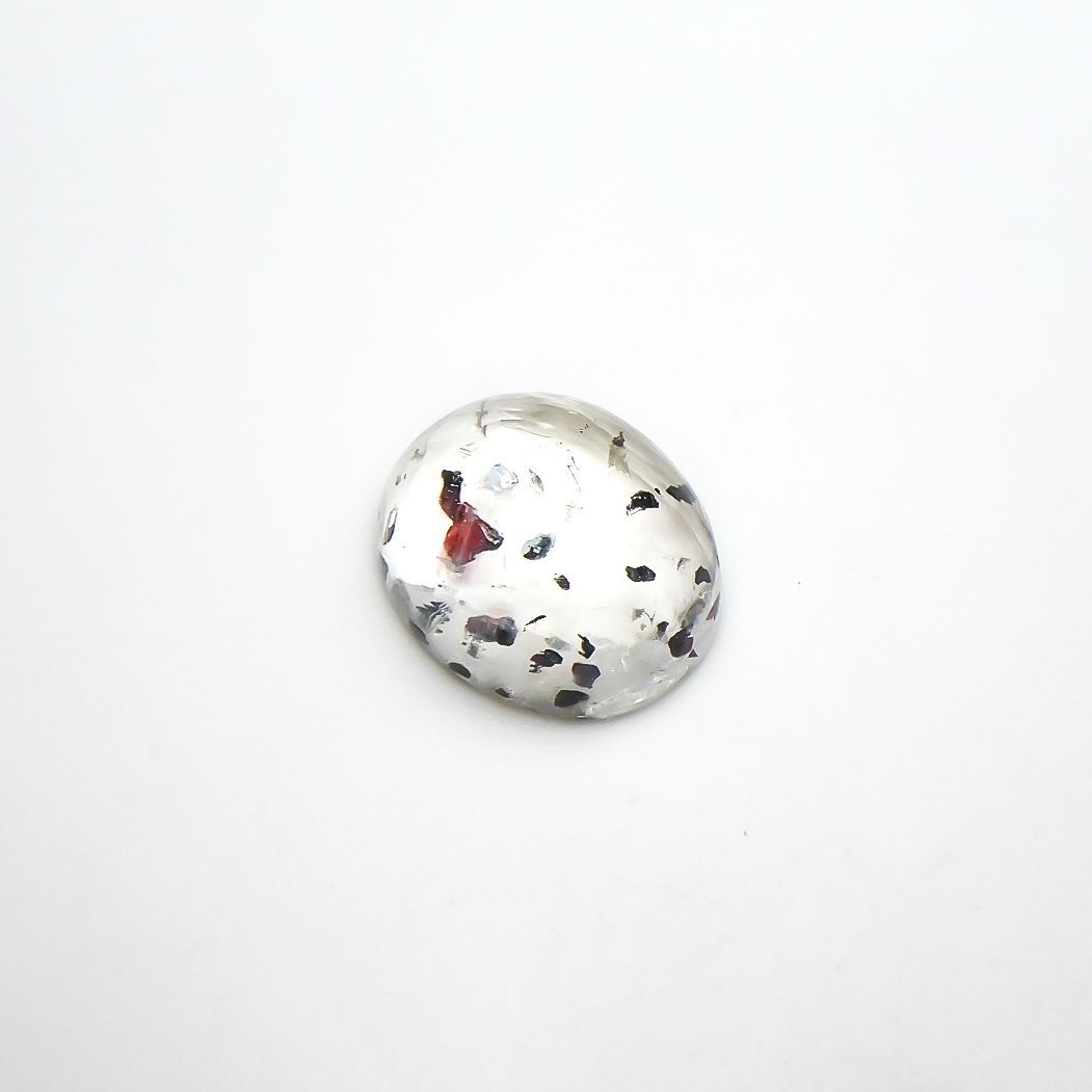 ヘマタイトインクォーツ 中国産 9.81ct[220115247]14.7x12.2mm前後